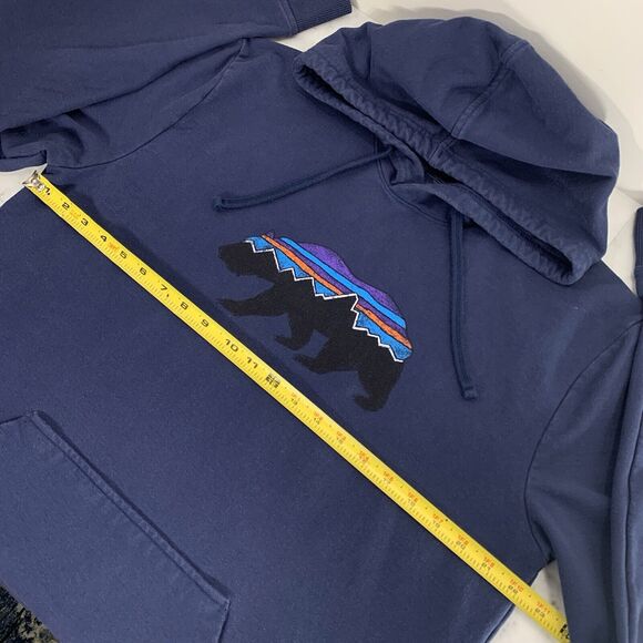 Patagonia Fitz Roy Bear Uprisal Hoody Men's Large Classic Navy Blue 39538 EUC - Picture 9 of 12